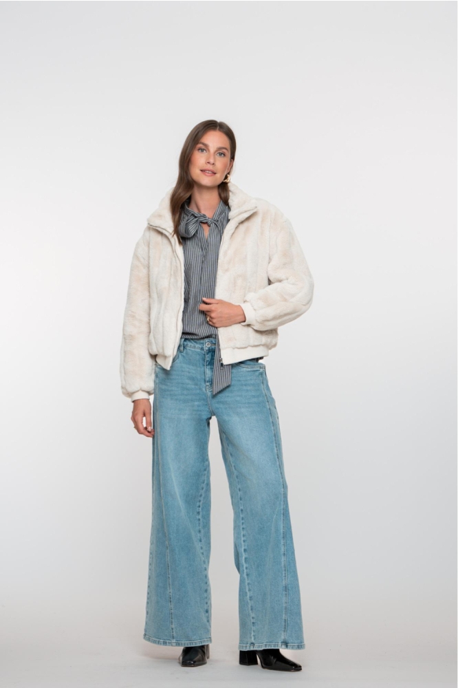 SHORT FAUX FUR JAS 58562 19 010 Off-White